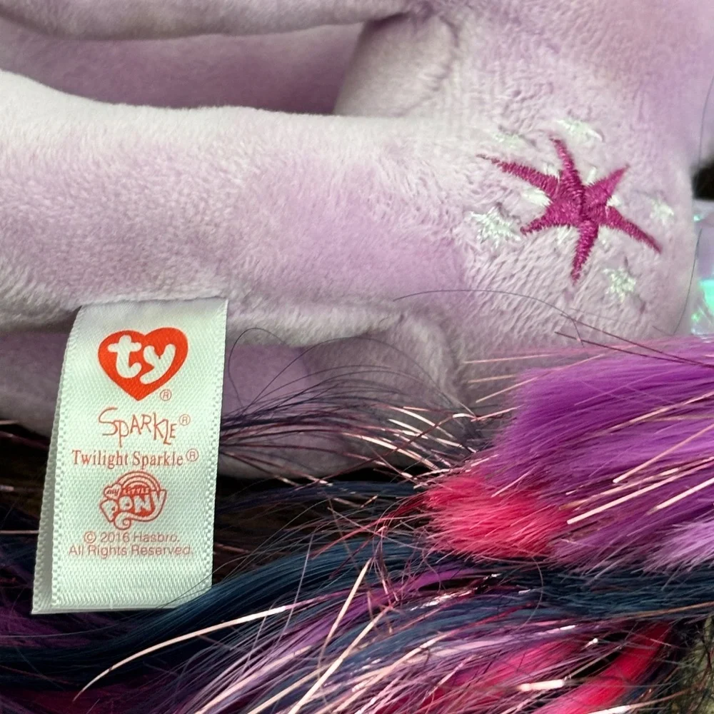NEW TY Beanie Sparkle My Little Pony Twilight Sparkle Plush Stuffed Toy 2016 NWT